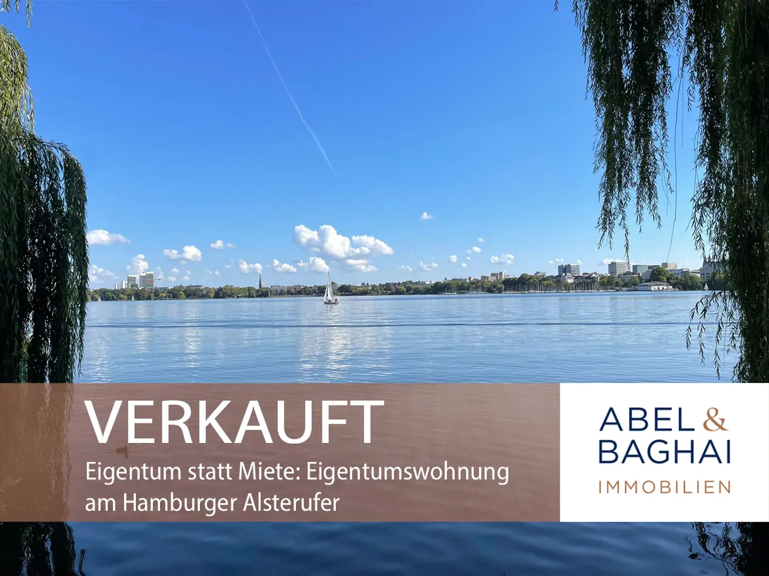 Abel&Baghai Immobilier - Plakat zum Verkauf einer Wohnung