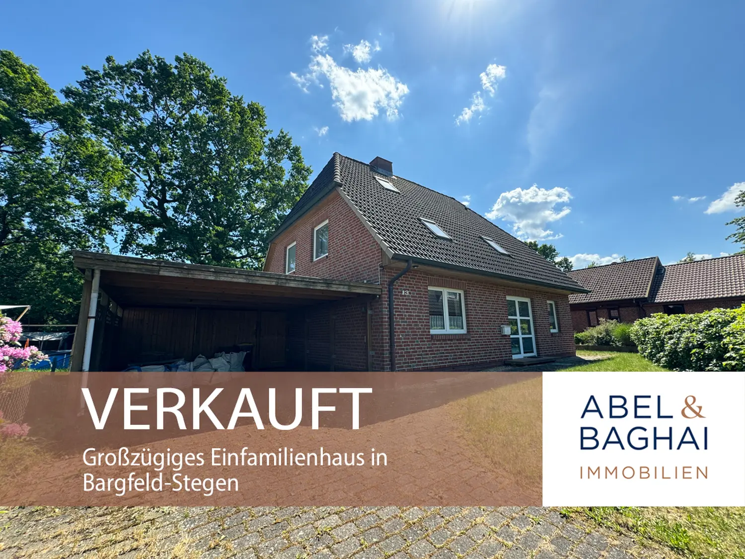 Abel&Baghai Immobilier - Plakat zum Verkauf einer Wohnung