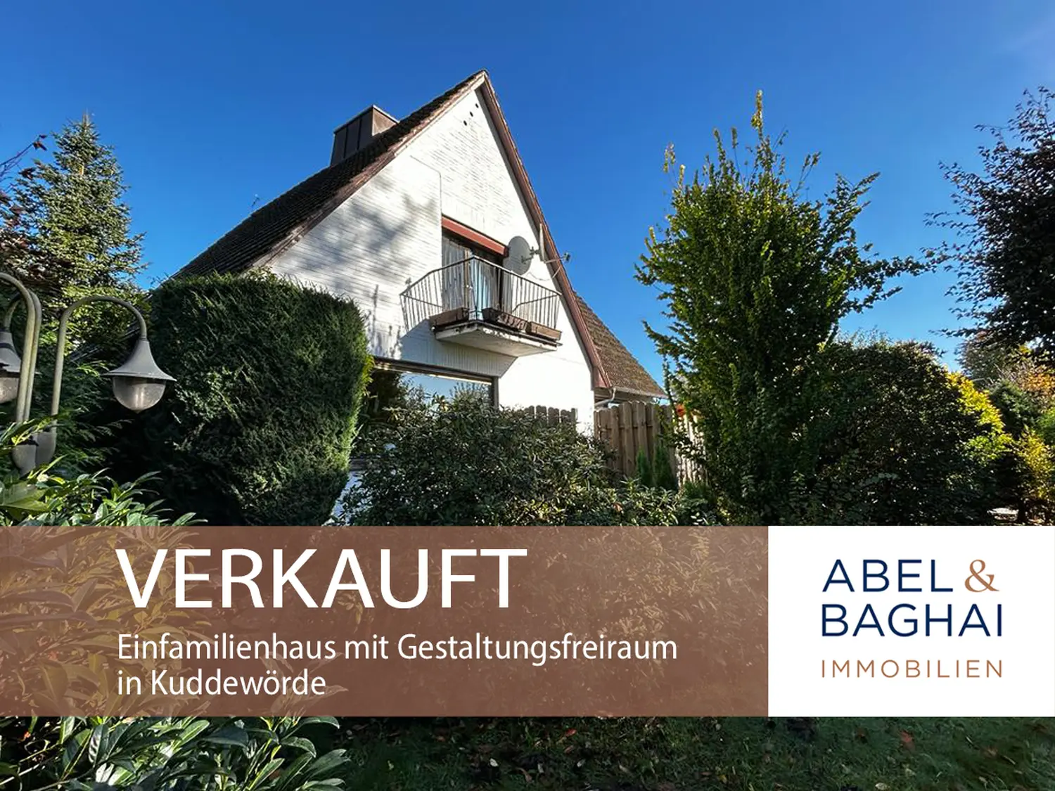 Abel&Baghai Immobilier - Plakat zum Verkauf einer Wohnung