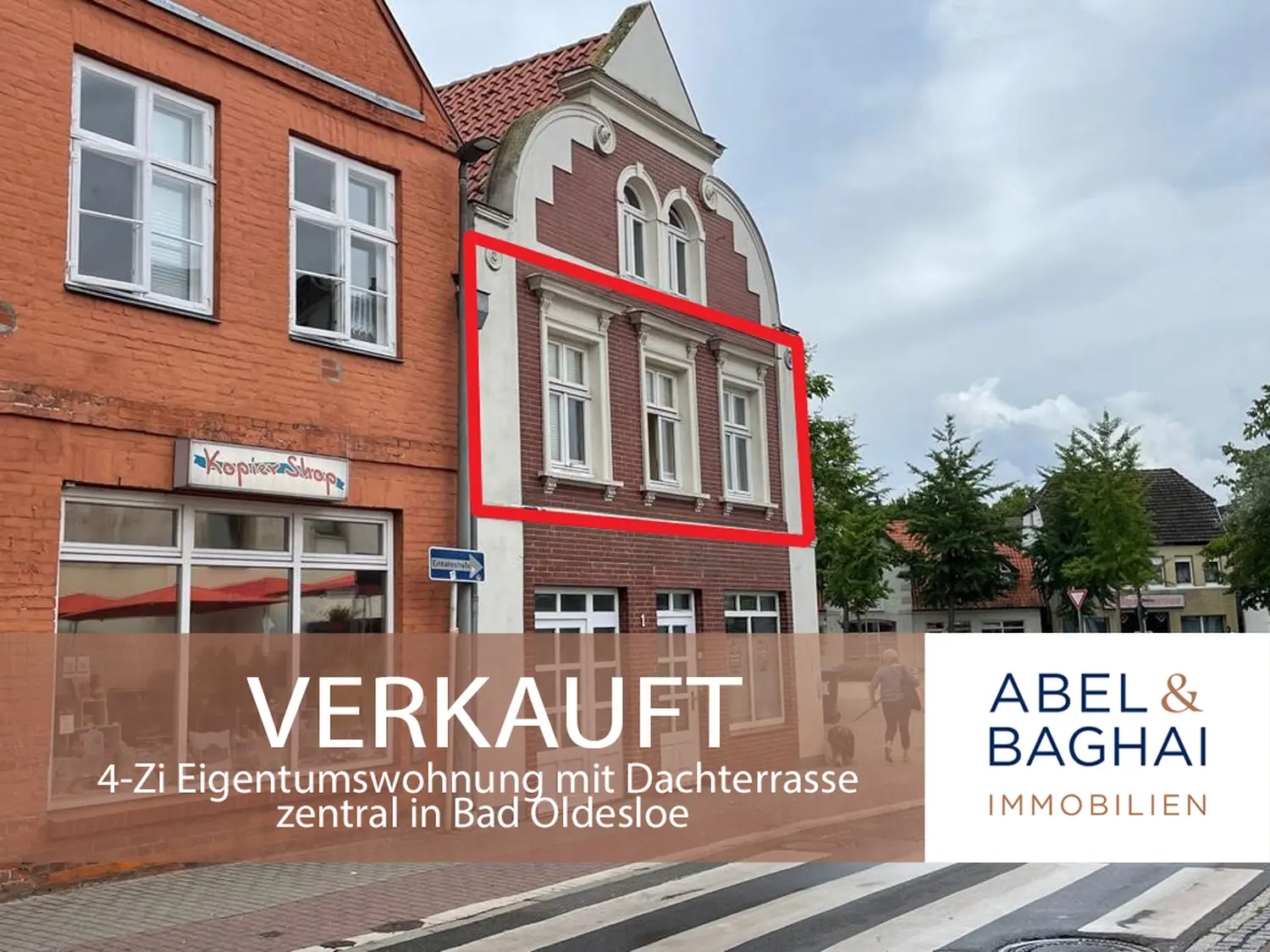 Abel&Baghai Immobilier - Plakat zum Verkauf einer Wohnung