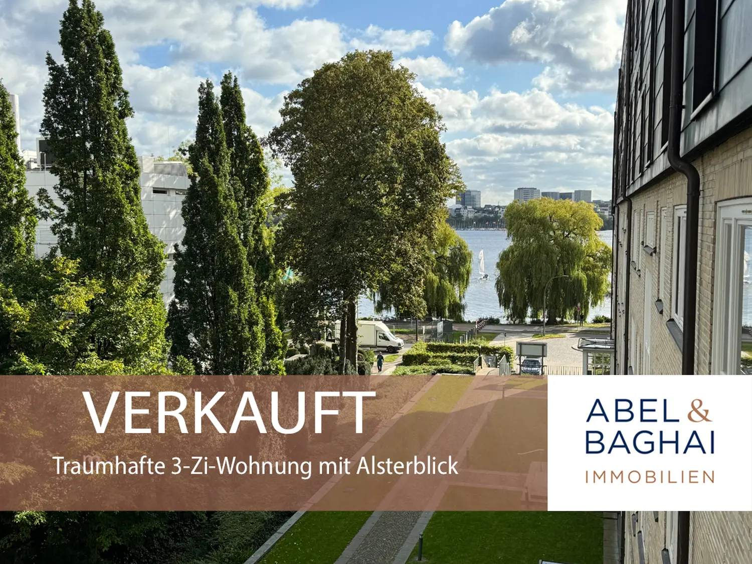 Abel&Baghai Immobilier - Plakat zum Verkauf einer Wohnung