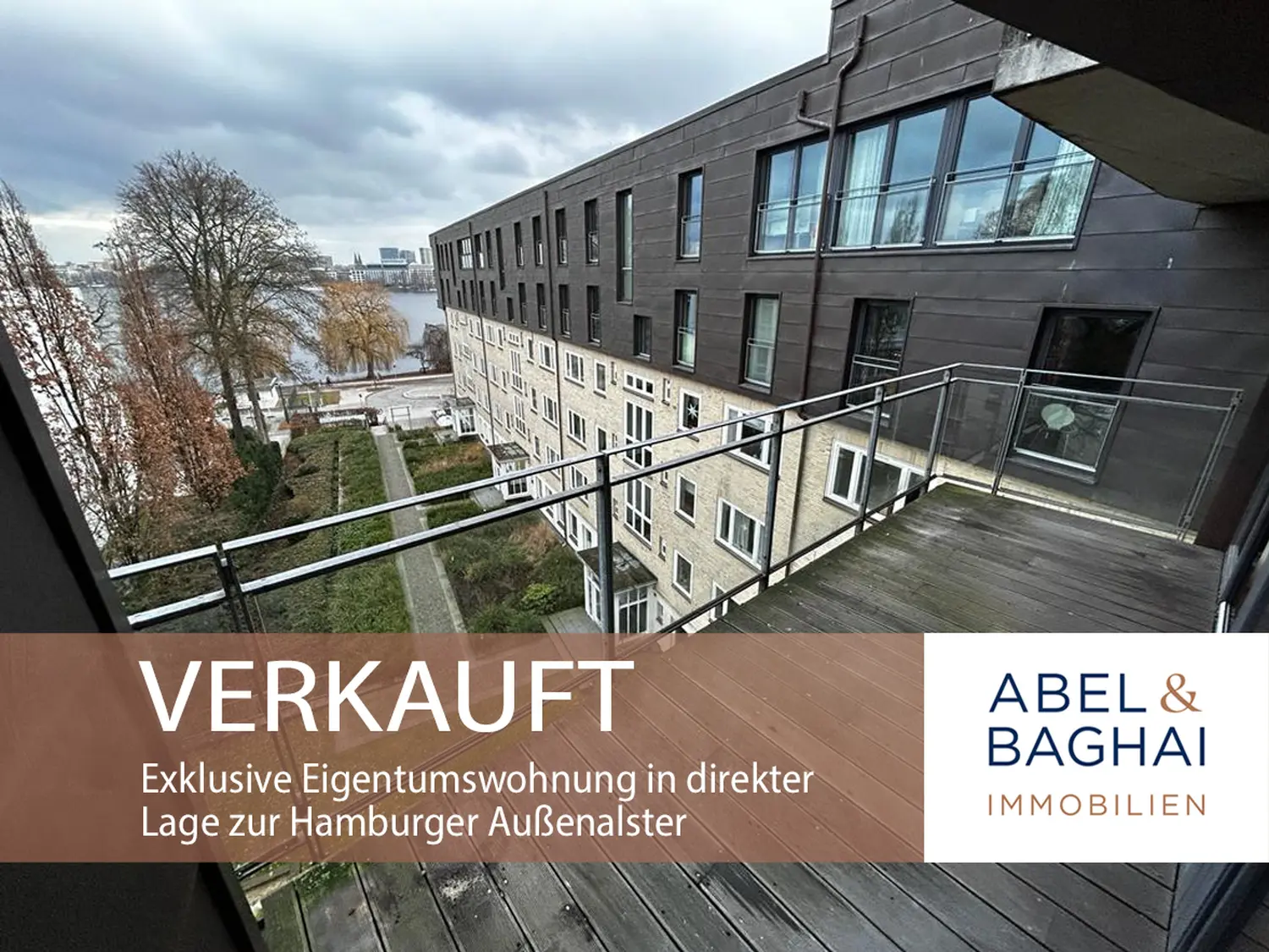 Abel&Baghai Immobilier - Plakat zum Verkauf einer Wohnung