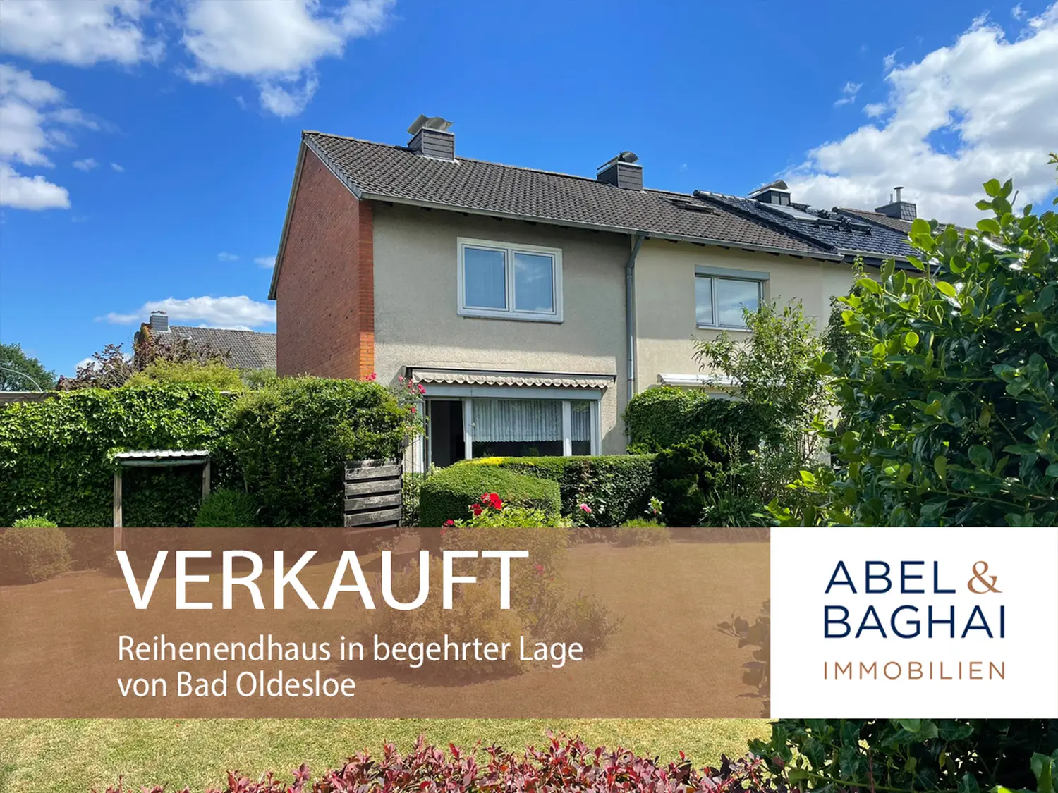 Abel&Baghai Immobilier - Plakat zum Verkauf einer Wohnung