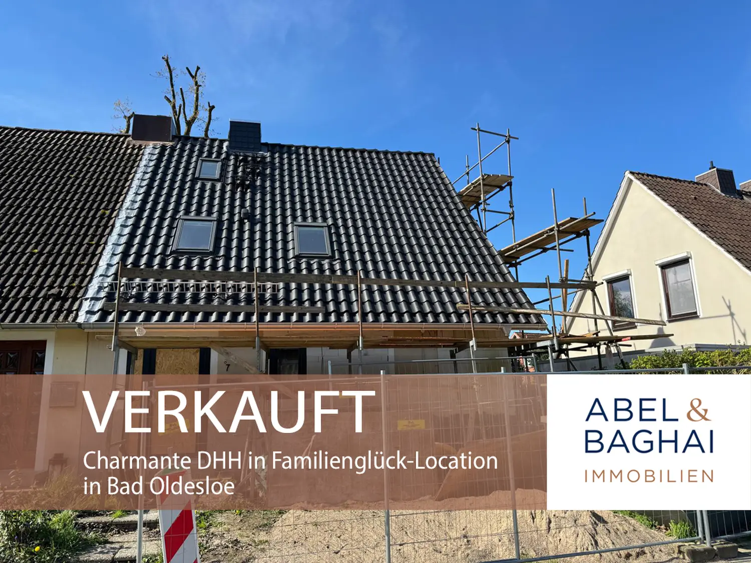 Abel&Baghai Immobilier - Plakat zum Verkauf einer Wohnung