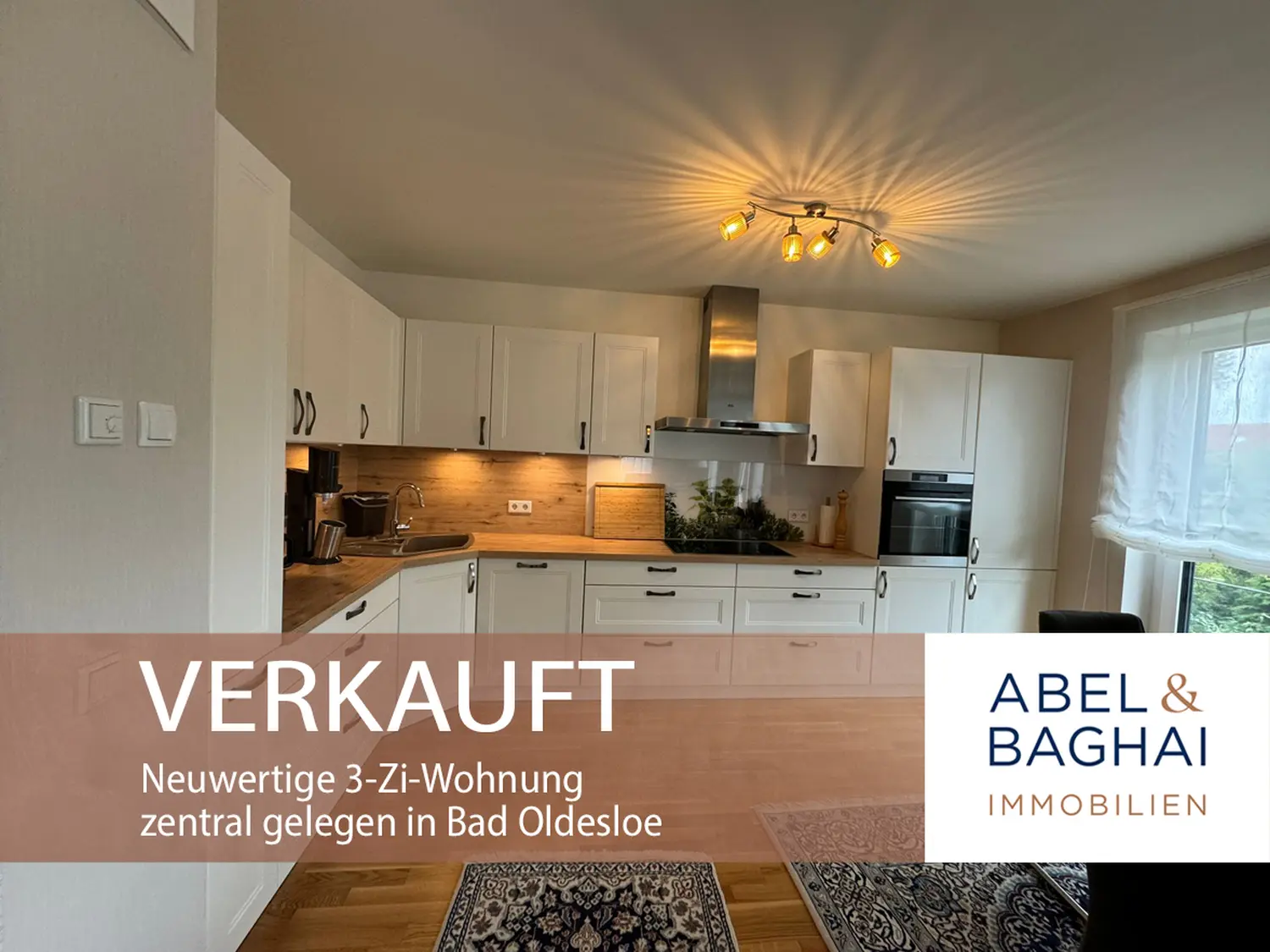 Abel&Baghai Immobilier - Plakat zum Verkauf einer Wohnung