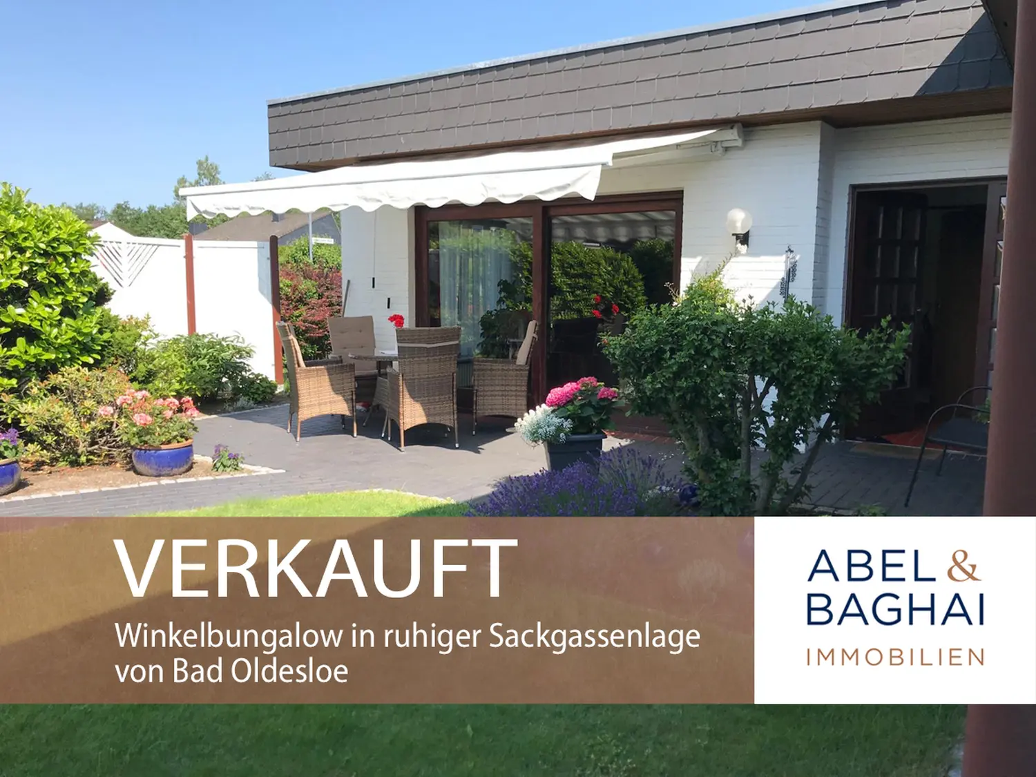 Abel&Baghai Immobilier - Plakat zum Verkauf einer Wohnung