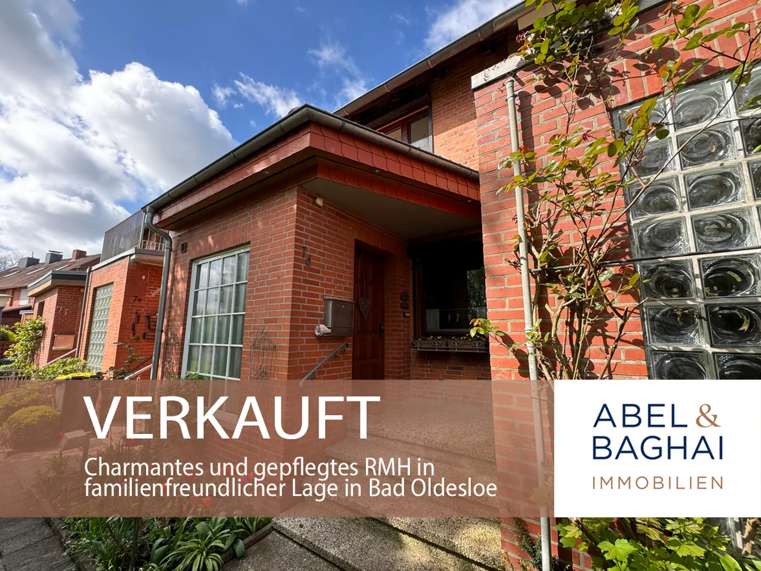 Abel&Baghai Immobilier - Plakat zum Verkauf einer Wohnung