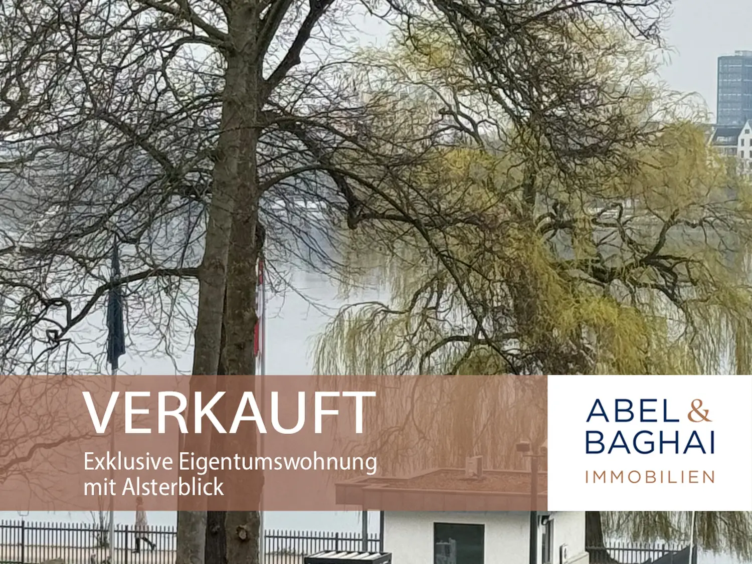 Abel&Baghai Immobilier - Plakat zum Verkauf einer Wohnung