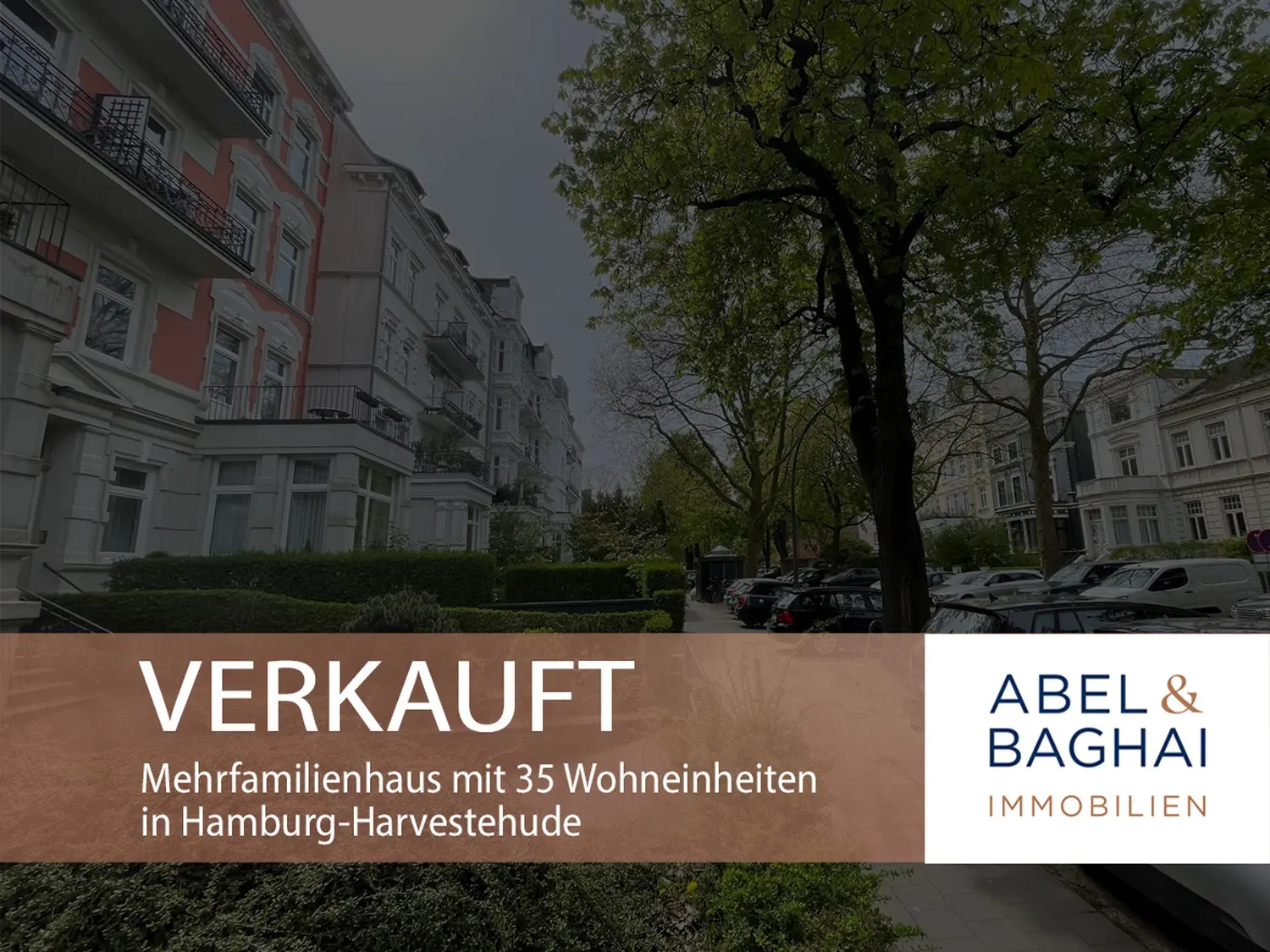Abel&Baghai Immobilier - Plakat zum Verkauf einer Wohnung