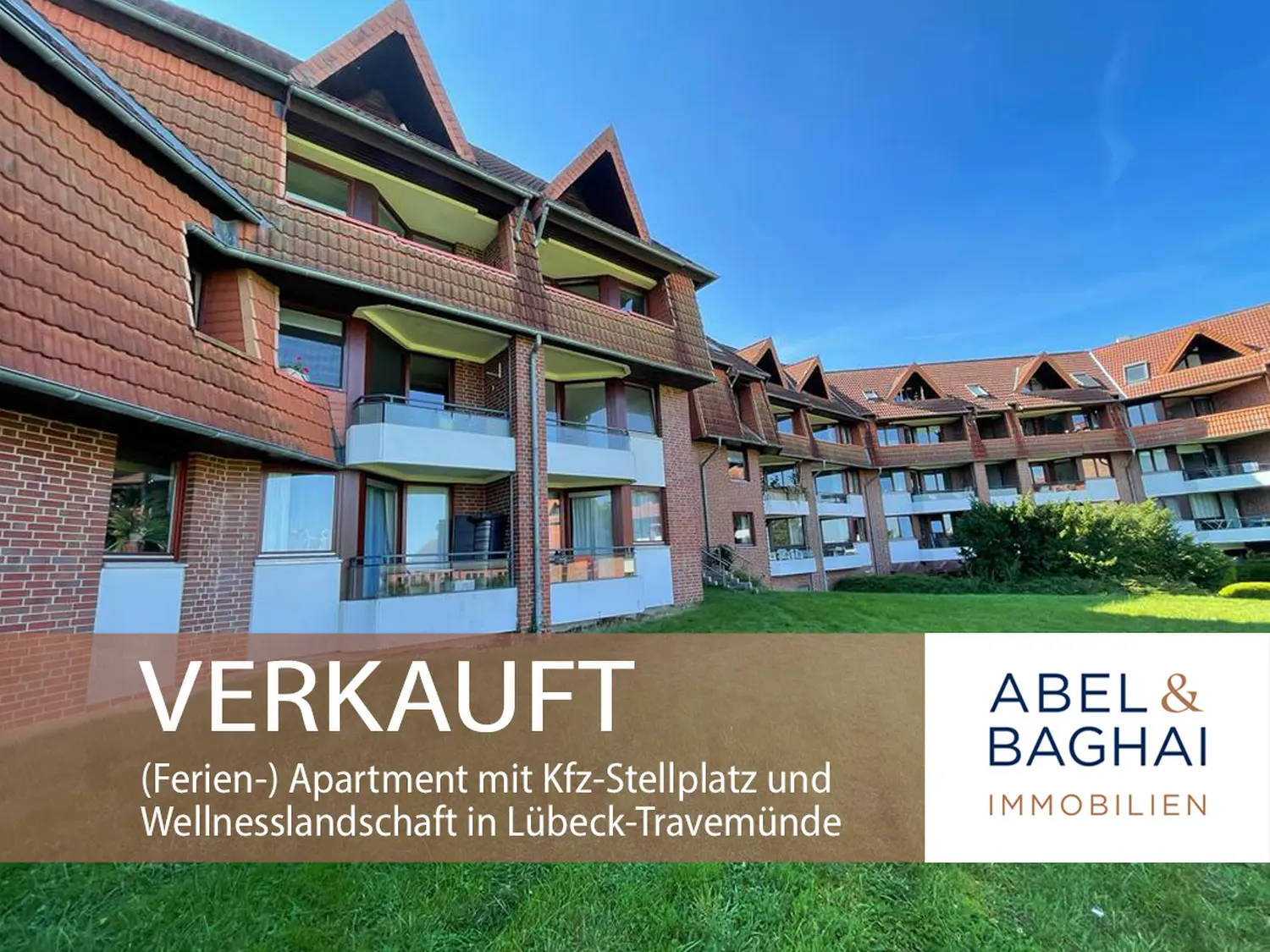 Abel&Baghai Immobilier - Plakat zum Verkauf einer Wohnung