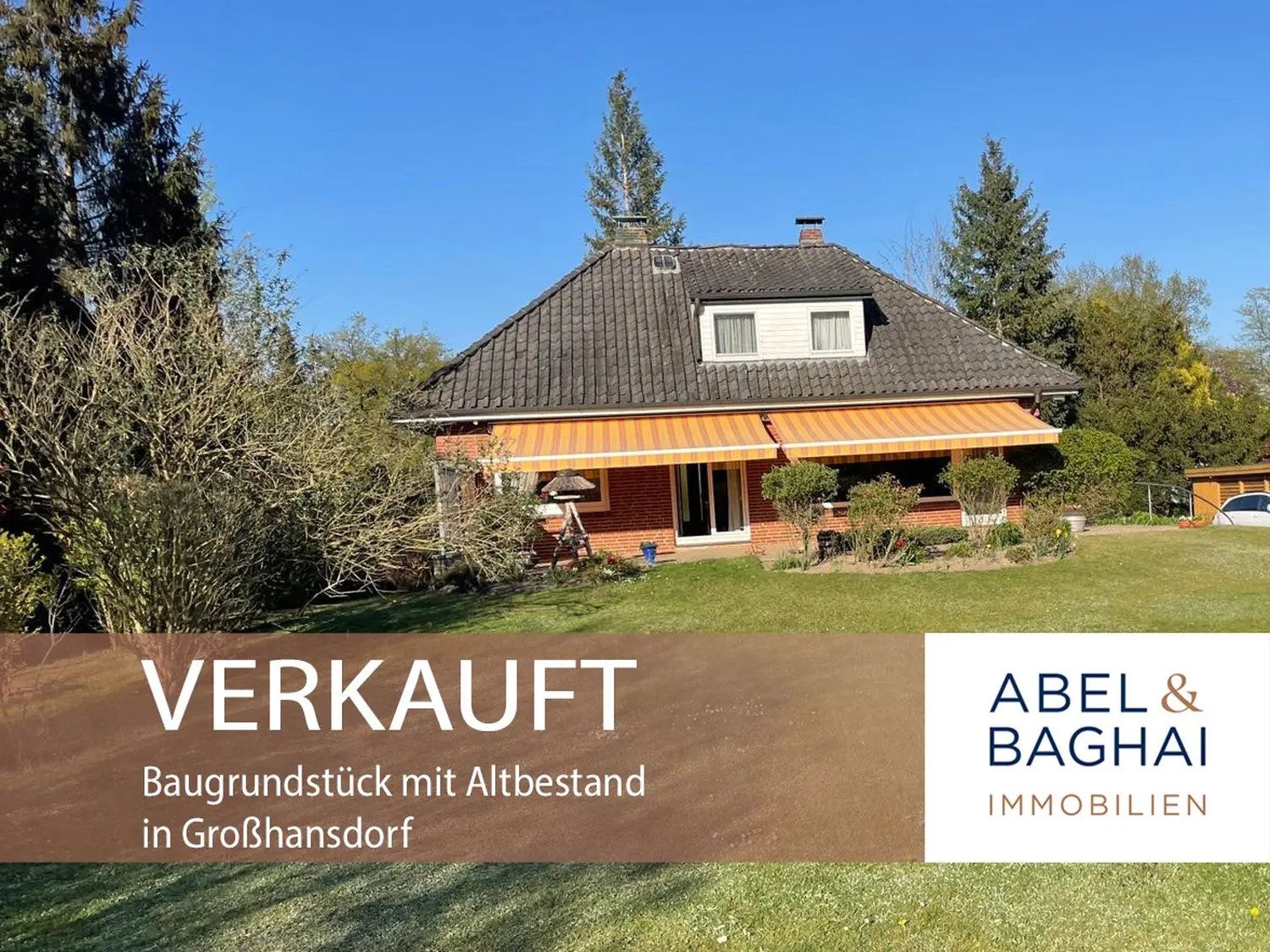 Abel&Baghai Immobilier - Plakat zum Verkauf einer Wohnung