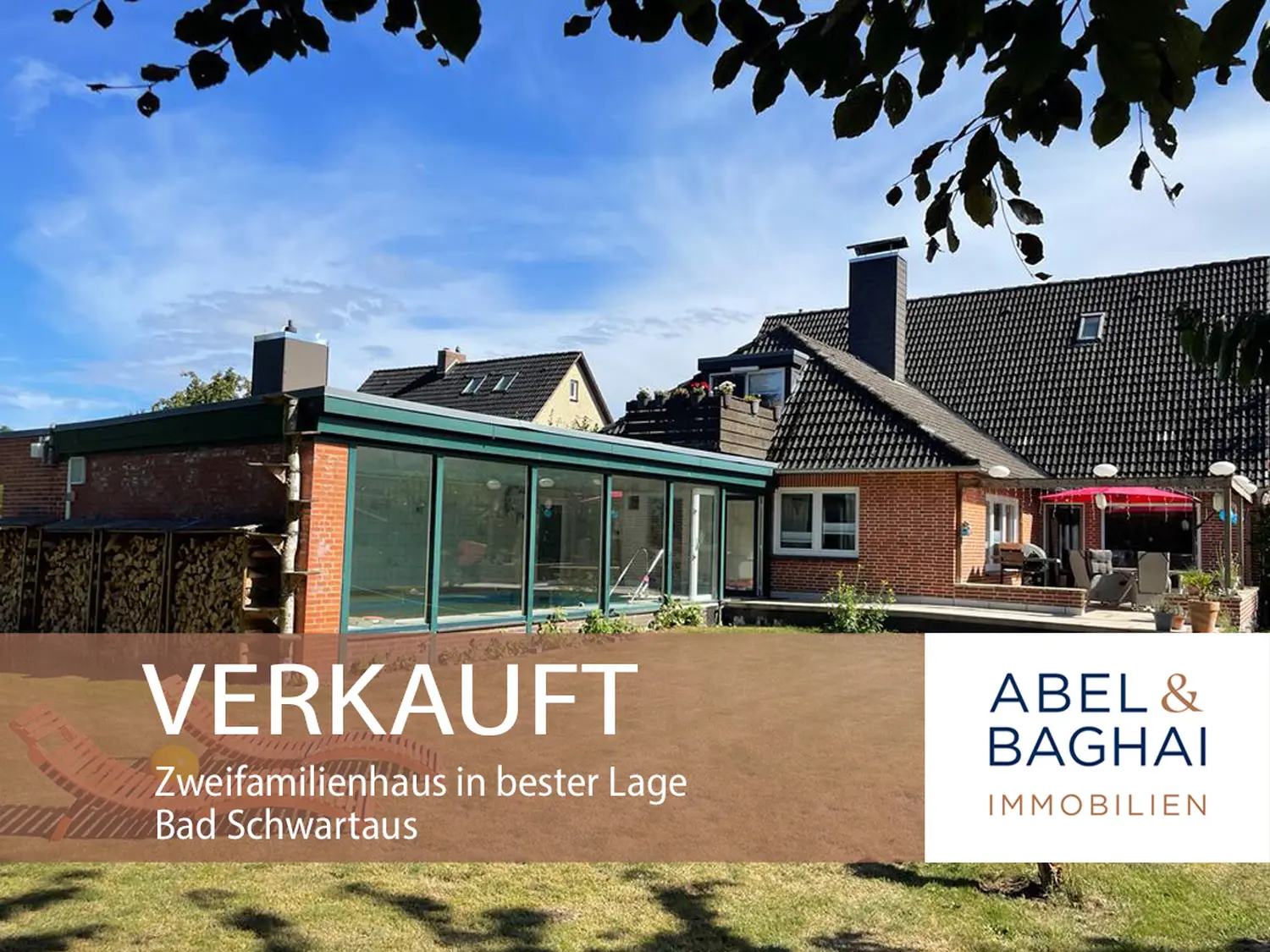 Abel&Baghai Immobilier - Plakat zum Verkauf einer Wohnung