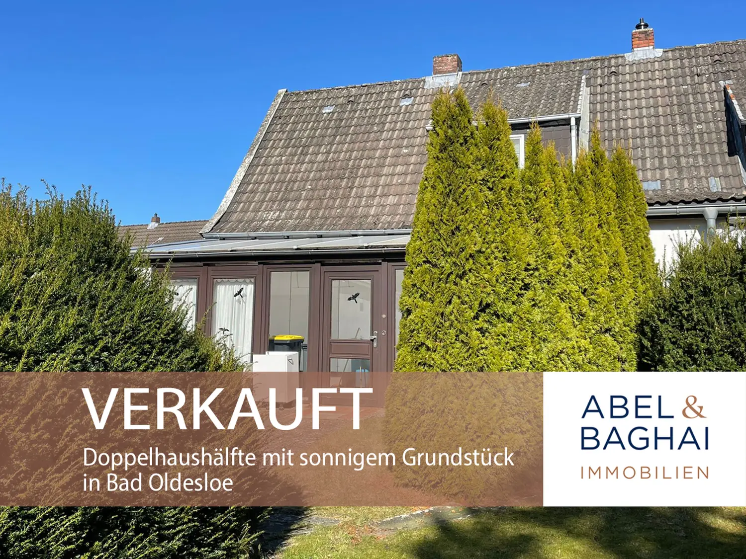 Abel&Baghai Immobilier - Plakat zum Verkauf einer Wohnung