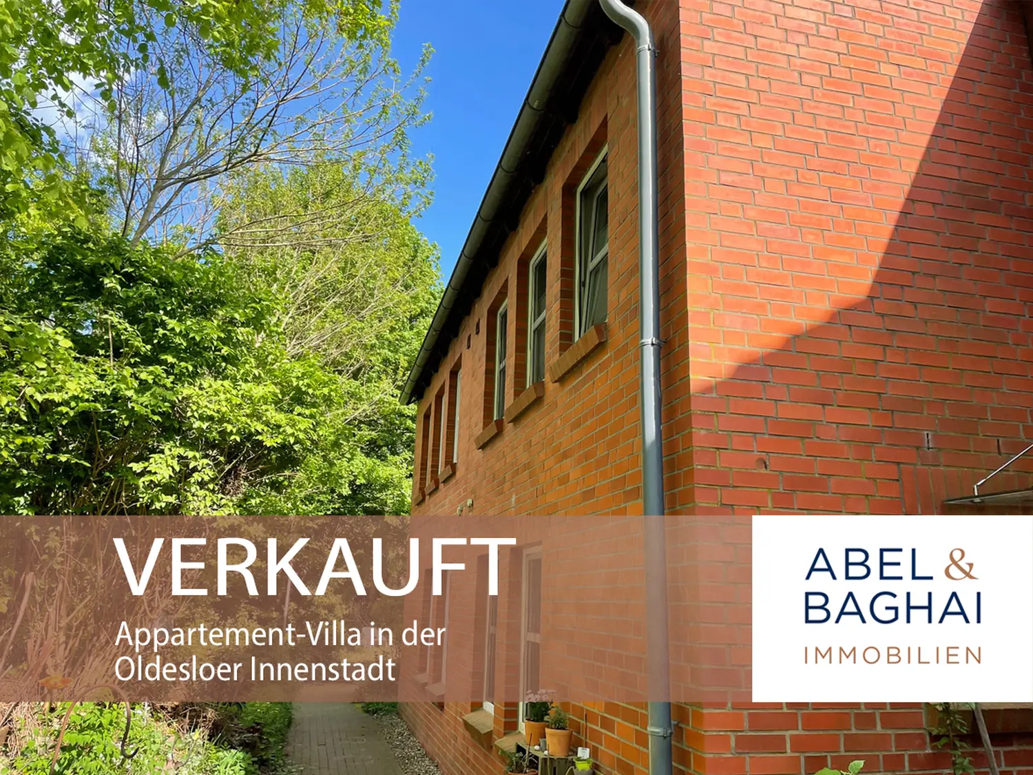 Abel&Baghai Immobilier - Plakat zum Verkauf einer Wohnung