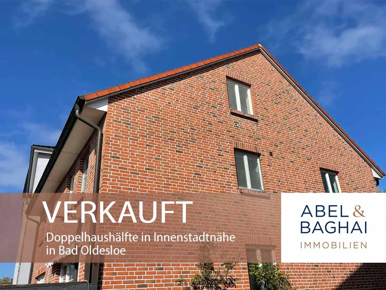 Abel&Baghai Immobilier - Plakat zum Verkauf einer Wohnung
