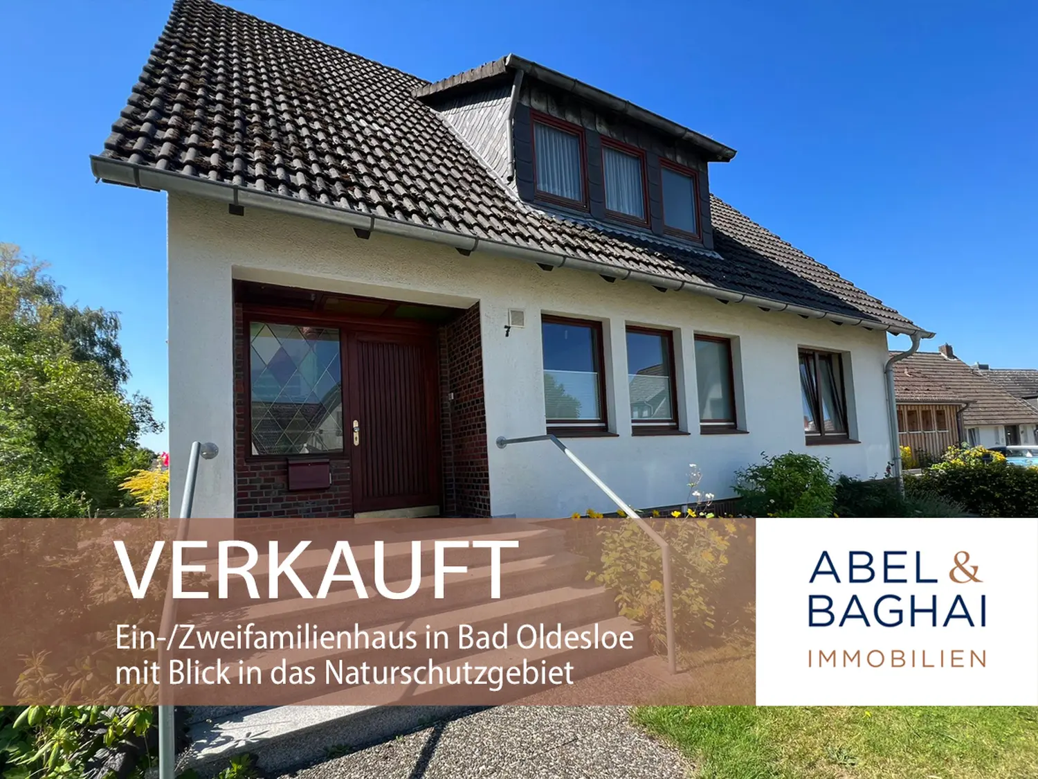 Abel&Baghai Immobilier - Plakat zum Verkauf einer Wohnung