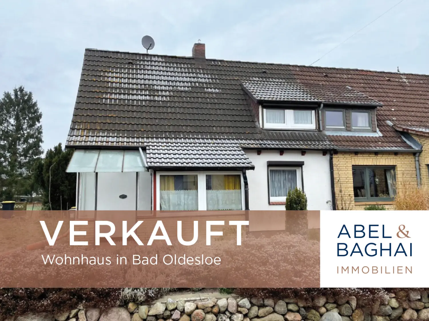 Abel&Baghai Immobilier - Plakat zum Verkauf einer Wohnung