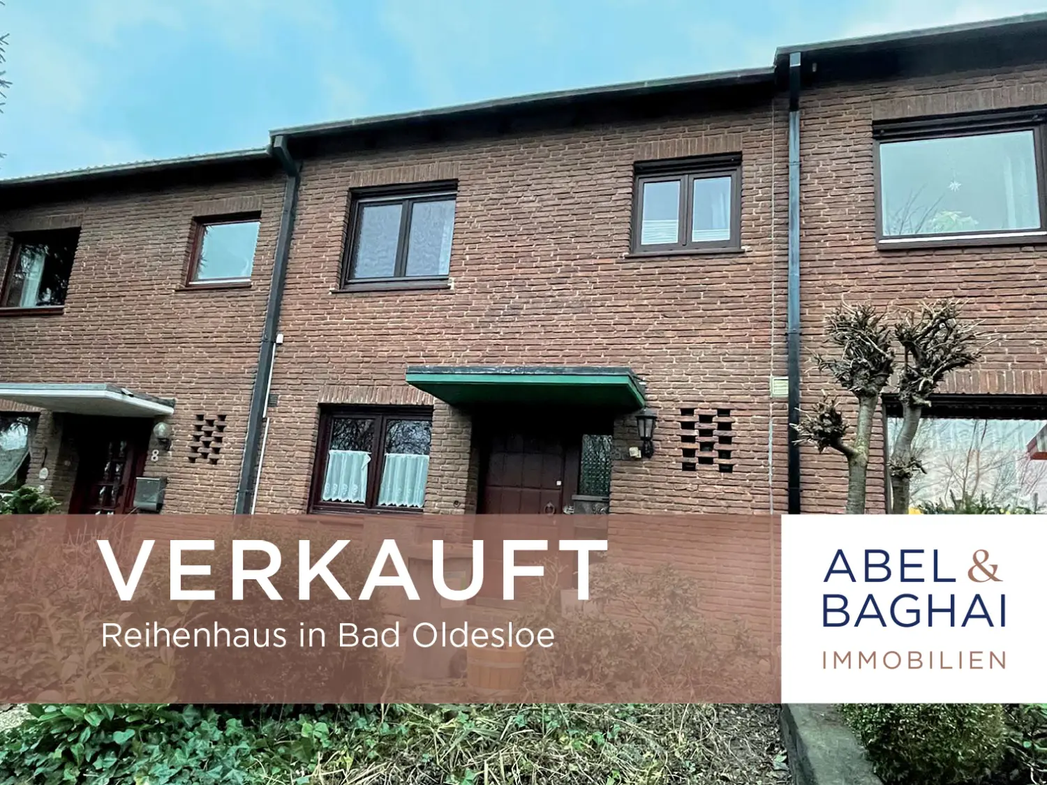 Abel&Baghai Immobilier - Plakat zum Verkauf einer Wohnung