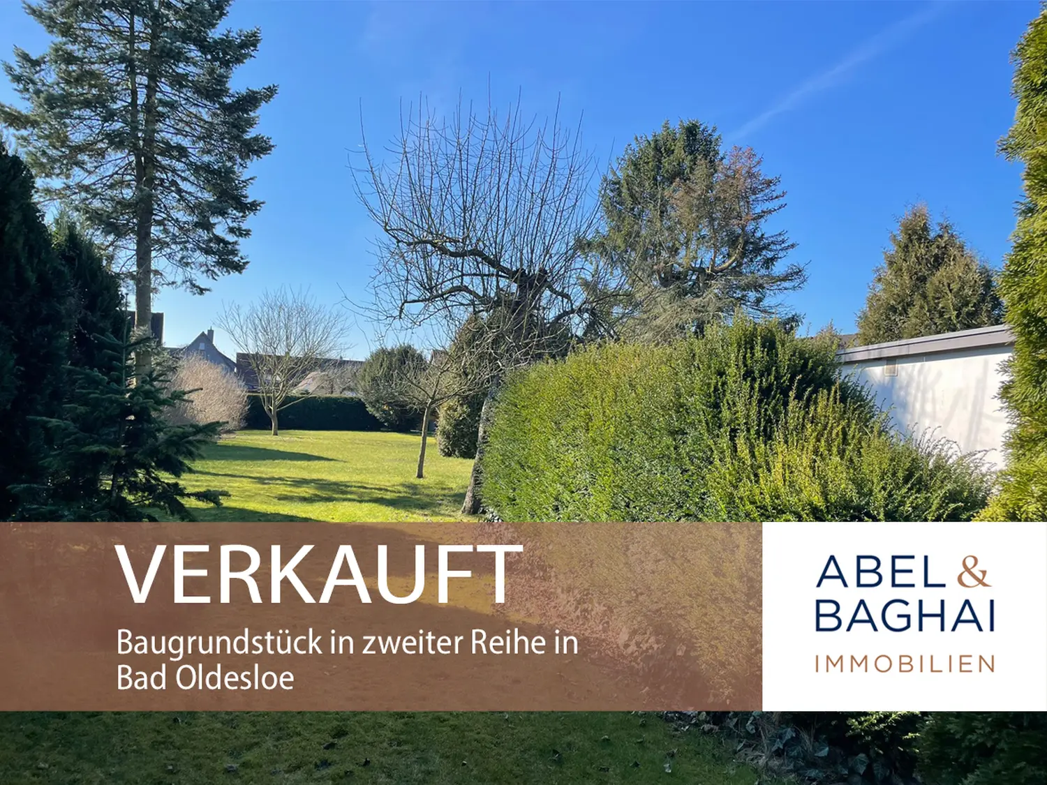 Abel&Baghai Immobilier - Plakat zum Verkauf einer Wohnung