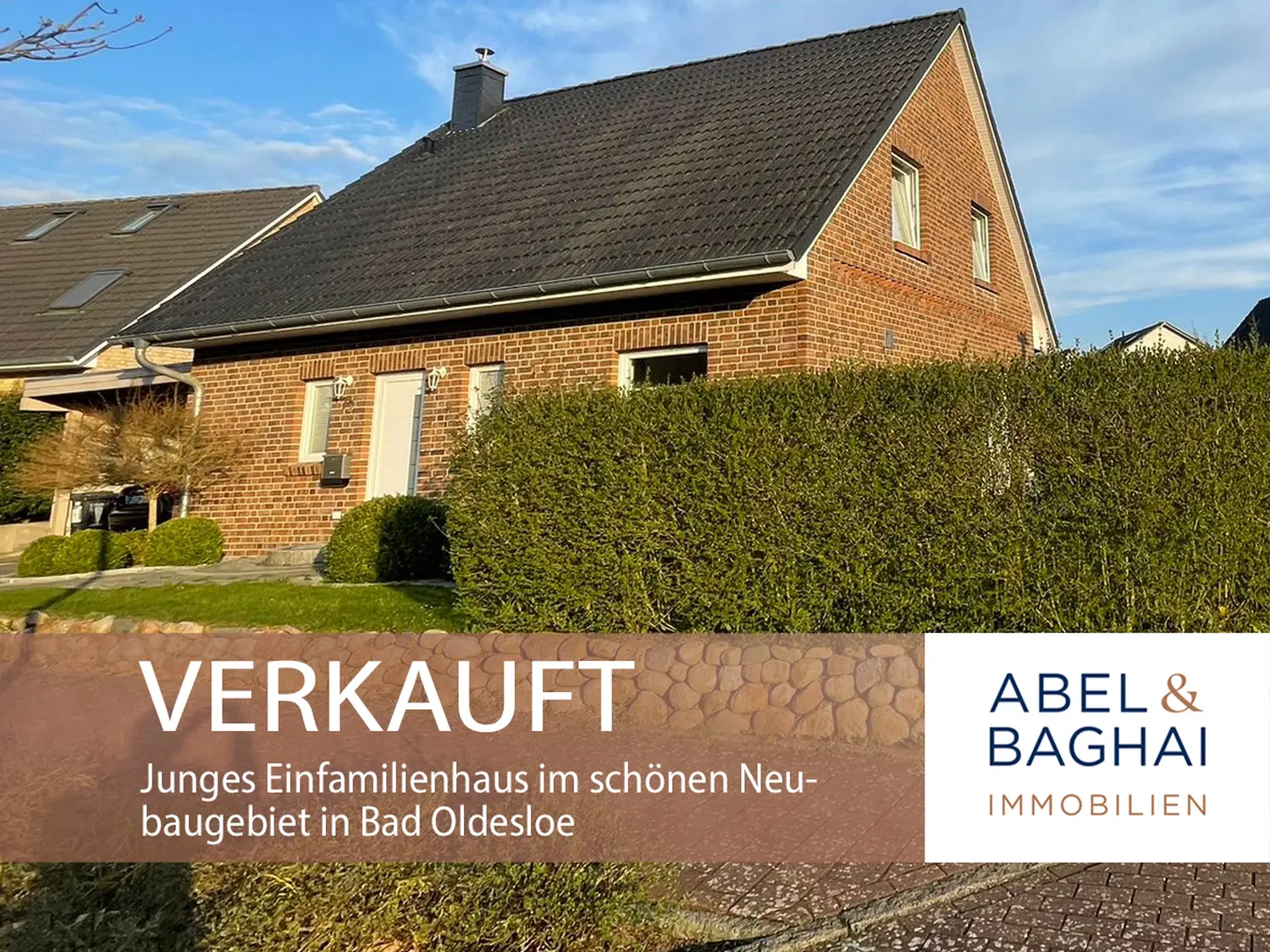 Abel&Baghai Immobilier - Plakat zum Verkauf einer Wohnung