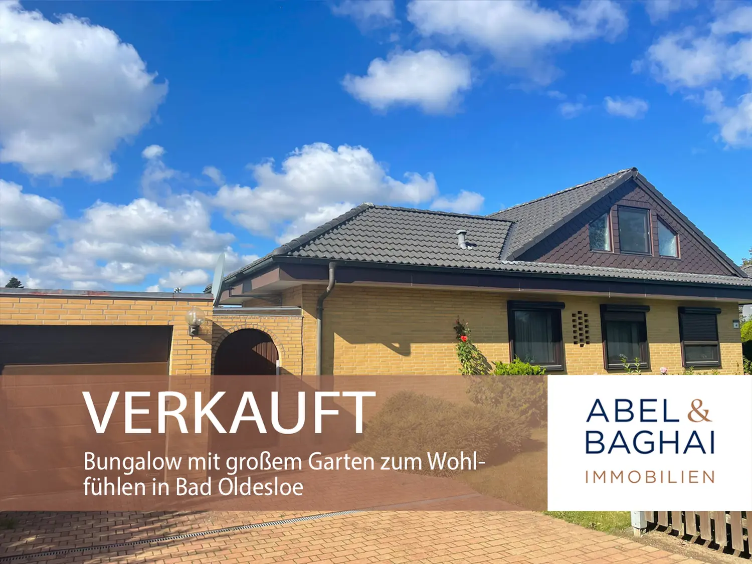 Abel&Baghai Immobilier - Plakat zum Verkauf einer Wohnung