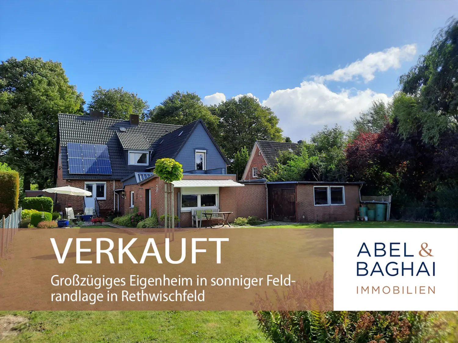 Abel&Baghai Immobilier - Plakat zum Verkauf einer Wohnung