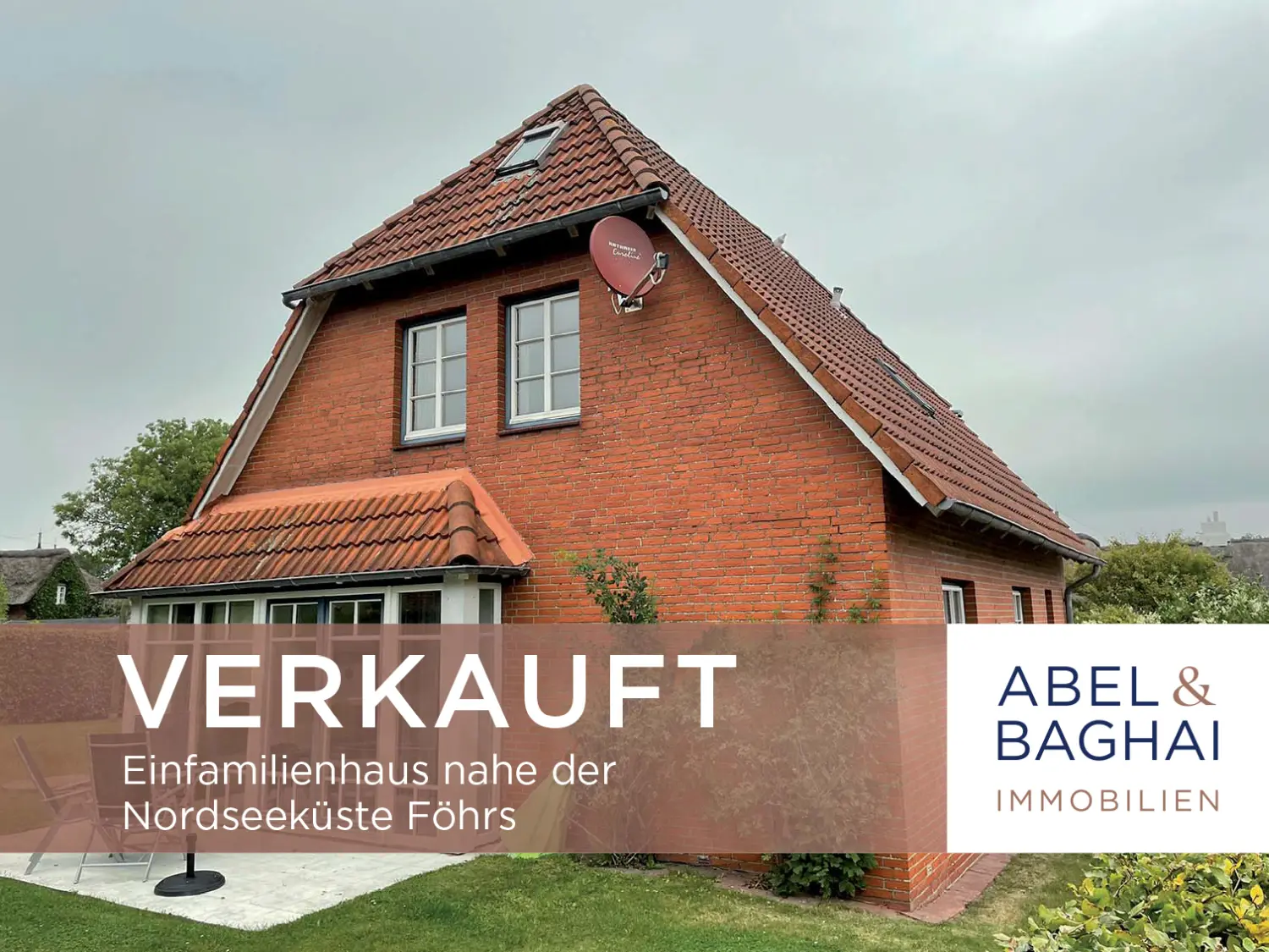 Abel&Baghai Immobilier - Plakat zum Verkauf einer Wohnung