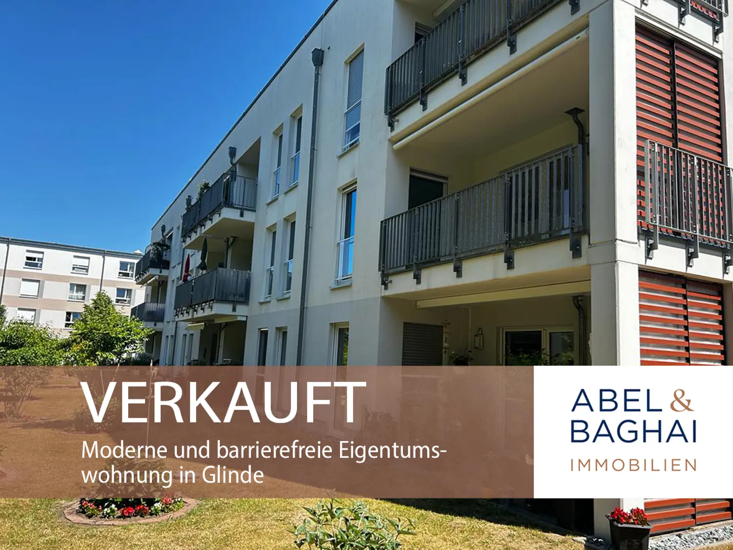 Abel&Baghai Immobilier - Plakat zum Verkauf einer Wohnung