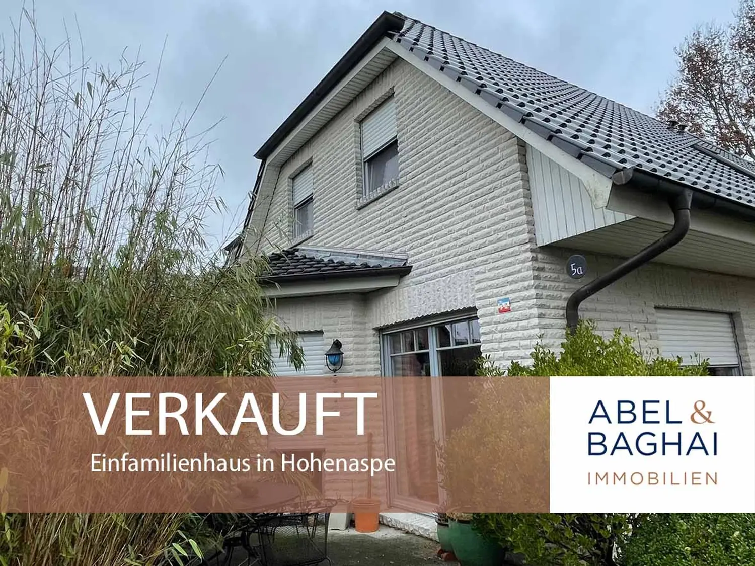 Abel&Baghai Immobilier - Plakat zum Verkauf einer Wohnung