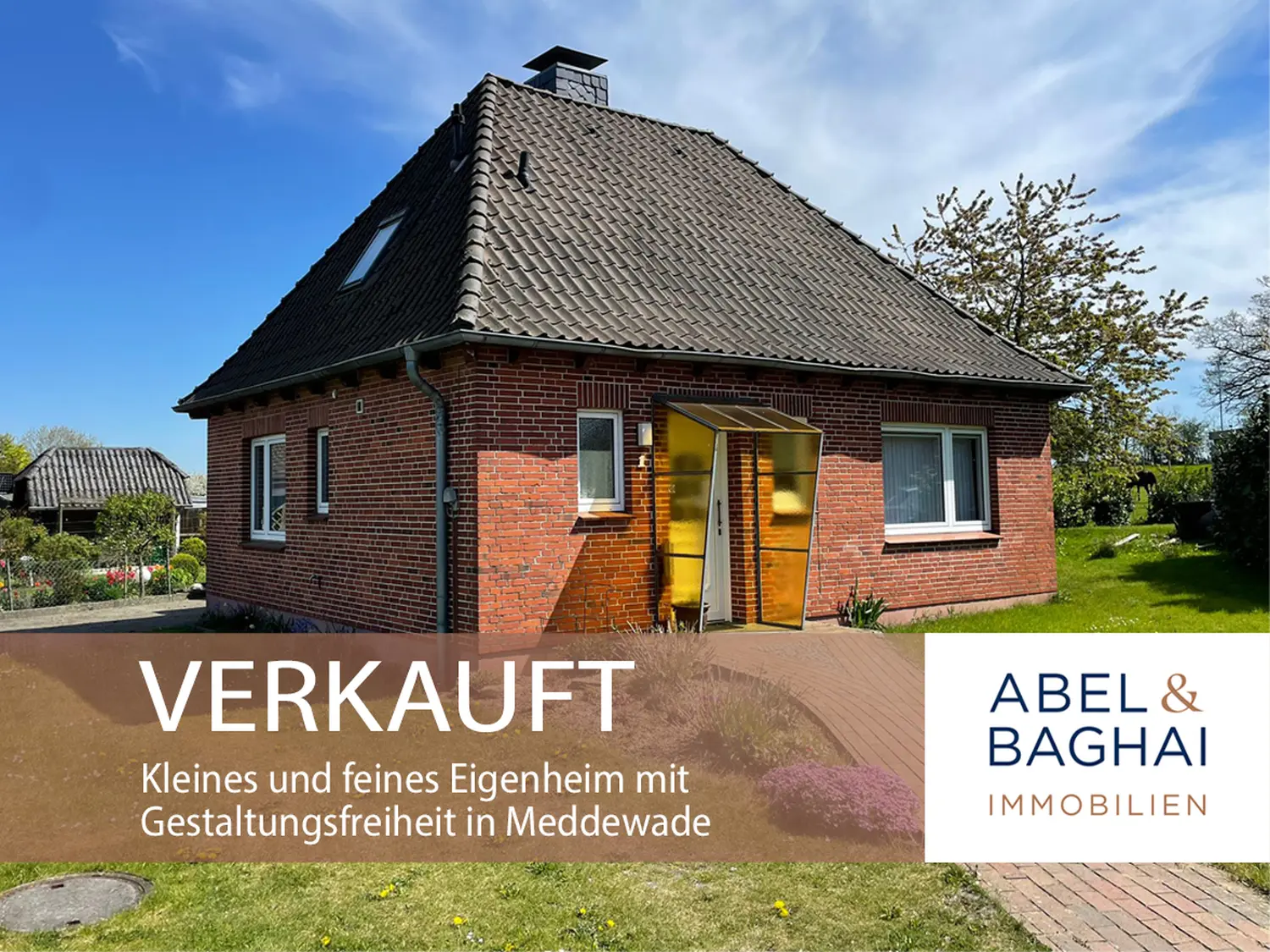 Abel&Baghai Immobilier - Plakat zum Verkauf einer Wohnung