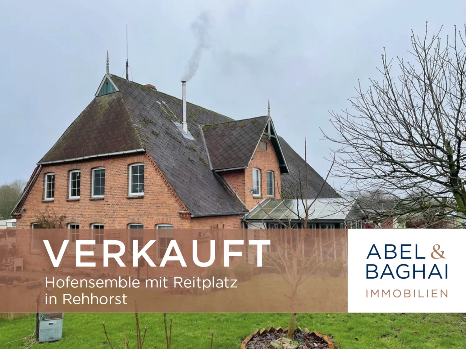 Abel&Baghai Immobilier - Plakat zum Verkauf einer Wohnung