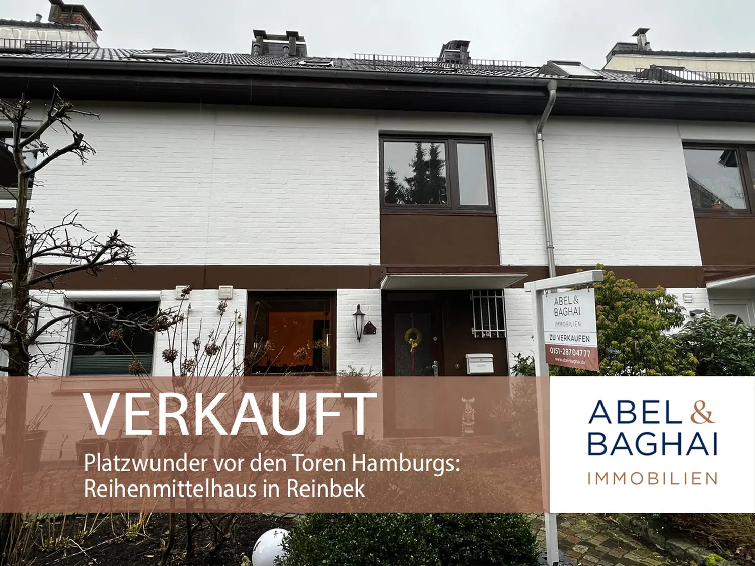 Abel&Baghai Immobilier - Plakat zum Verkauf einer Wohnung