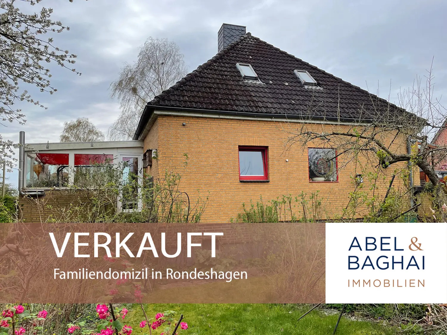 Abel&Baghai Immobilier - Plakat zum Verkauf einer Wohnung