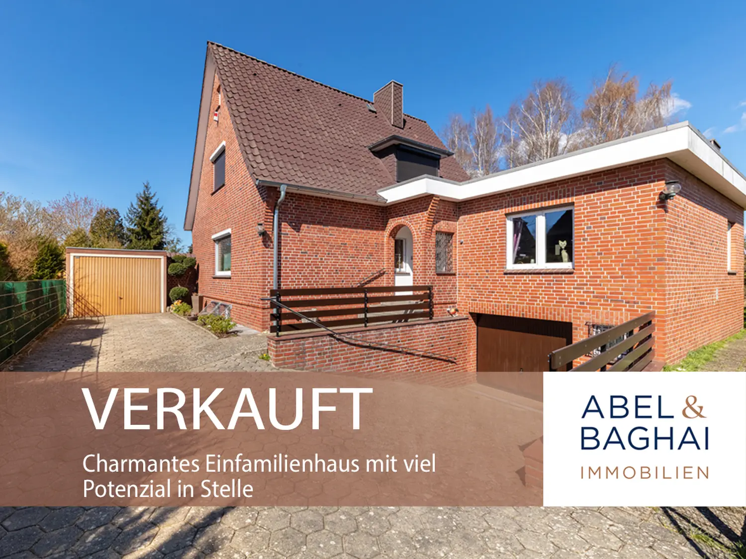Abel&Baghai Immobilier - Plakat zum Verkauf einer Wohnung