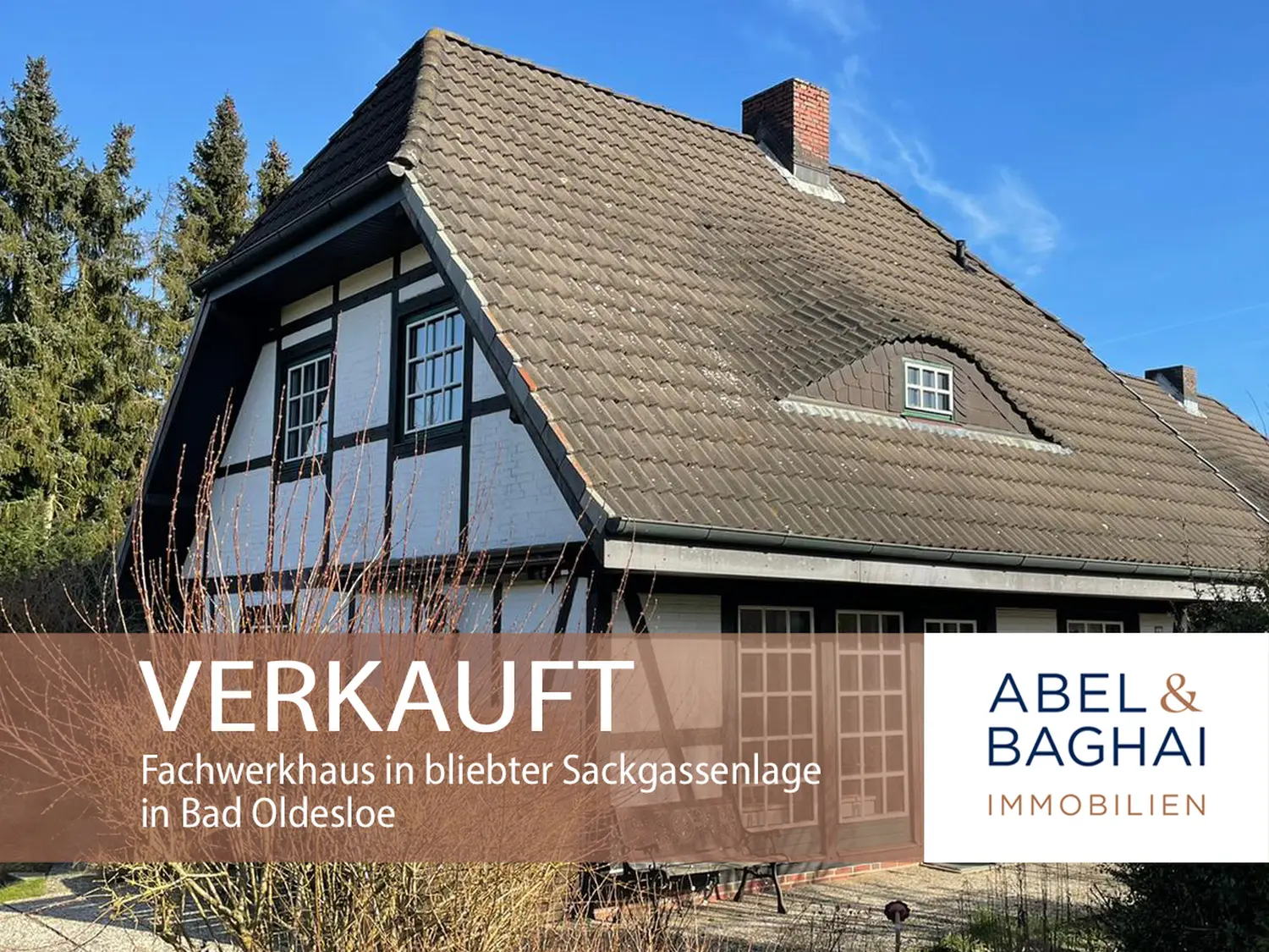 Abel&Baghai Immobilier - Plakat zum Verkauf einer Wohnung