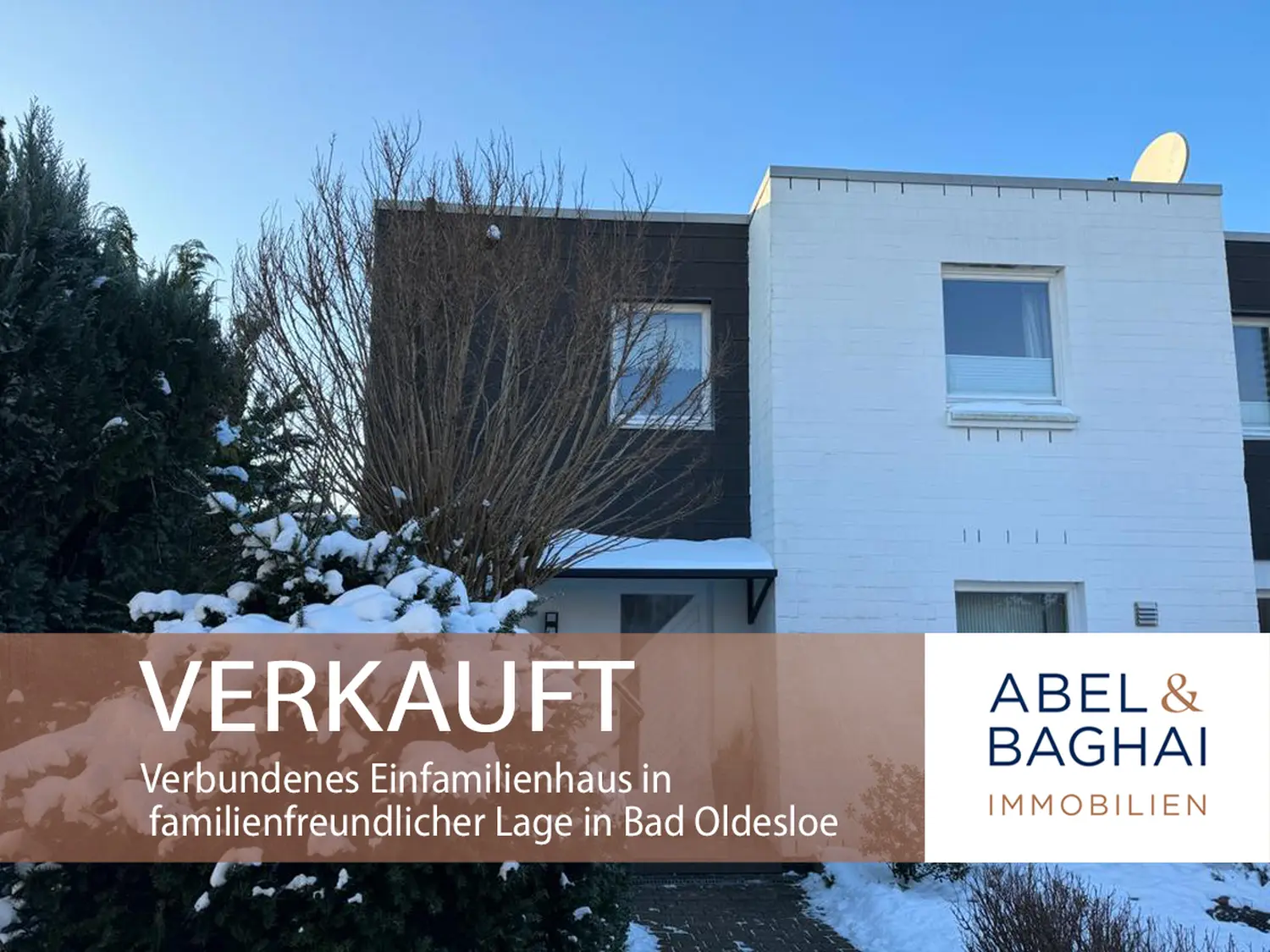 Abel&Baghai Immobilier - Plakat zum Verkauf einer Wohnung